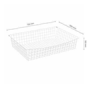 Trådkurv 150 - Hvit