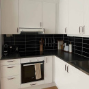 Håndtak 1353 - Forniklet/Brun Lær