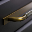 Håndtak Helix/Bakplate - Antikk Bronse