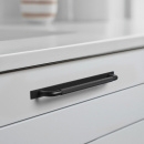 Håndtak Helix/Bakplate - Matt Sort