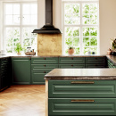 Håndtak Manor/Bakplate - Antikk Messing