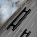 Håndtak Manor/Bakplate - Matt Sort