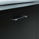 Håndtak Norma 12 - Rustfrit/Sort Lær