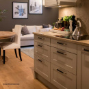 Håndtak Norma 12 - Rustfrit/Sort Lær