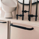 Håndtak Helix Stripe - Matt Sort