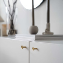 Knott Sture - Børstet Ubehandlet Messing