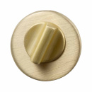 Toalettlås R - Børstet Messing